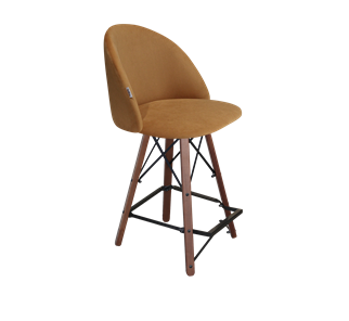 Полубарный стул SHT-ST35 / SHT-S80-1 (горчичный/темный орех/черный) в Орле