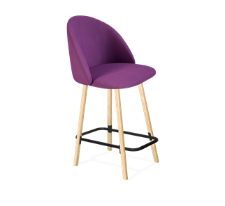 Полубарный стул SHT-ST35 / SHT-S94-1 (ягодное варенье/прозрачный лак/черный муар) в Орле