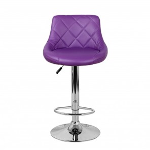 Барный стул Комфорт с мягкой спинкой WX-2396 экокожа фиолетовый в Орле - предосмотр