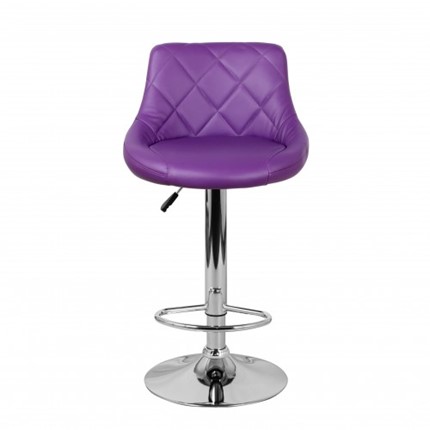 Барный стул Комфорт с мягкой спинкой WX-2396 экокожа фиолетовый в Орле - изображение