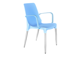 Обеденный стул SHT-ST76/S424-С (голубой/хром лак) в Орле