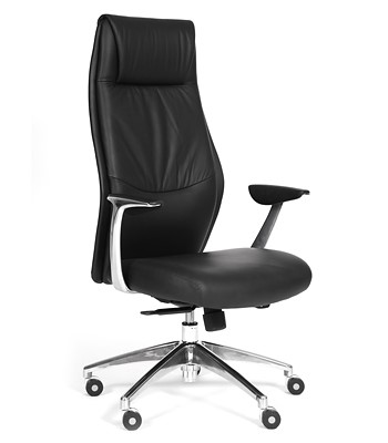 Кресло офисное CHAIRMAN Vista Экокожа премиум черная в Орле - изображение