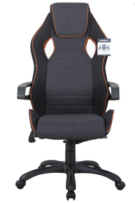 Кресло компьютерное Brabix Techno Pro GM-003 (ткань, черное/серое, вставки оранжевые) в Орле