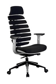 Кресло компьютерное Riva Chair SHARK (Черный/серый) в Орле