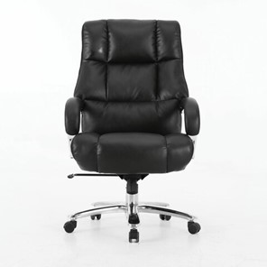 Офисное кресло Brabix Premium Bomer HD-007 (рециклированная кожа, хром, черное) 531939 в Орле - предосмотр
