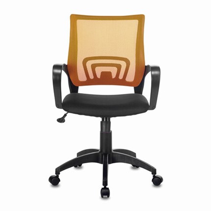 Офисное кресло Brabix Fly MG-396 (с подлокотниками, сетка, оранжевое/черное) 532084 в Орле - изображение