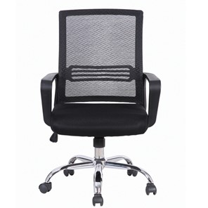 Офисное кресло Brabix Daily MG-317 (с подлокотниками, хром, черное) 531833 в Орле - предосмотр