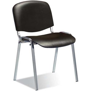 Офисный стул Iso Chrome кож.зам  PU-01 черный в Орле - предосмотр