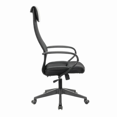 Кресло Brabix Premium Stalker EX-608 PL (ткань-сетка/кожзам, черное) 532090 в Орле - изображение 2