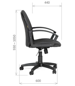 Офисное кресло CHAIRMAN 681 Ткань C-3 черное в Орле - предосмотр 2