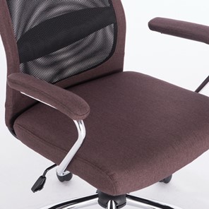 Компьютерное кресло Brabix Flight EX-540 (хром, ткань, сетка, коричневое) 531849 в Орле - предосмотр 5
