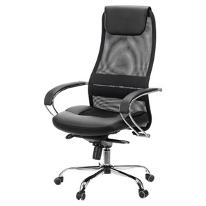 Офисное кресло Brabix Premium Stalker EX-609 PRO (хром, мультиблок, ткань-сетка/экокожа, черное) 532416 в Орле - предосмотр 3