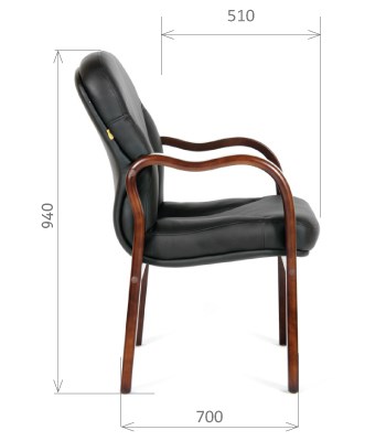 Кресло компьютерное CHAIRMAN 658 Натуральная кожа черный в Орле - изображение 2