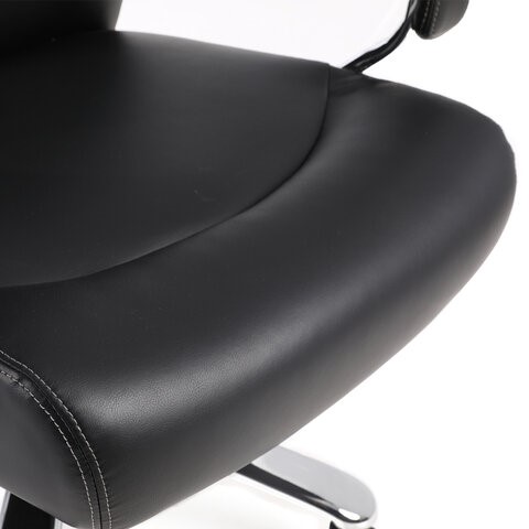 Компьютерное кресло Brabix Total HD-006 (экокожа, хром, черное) 531933 в Орле - изображение 6