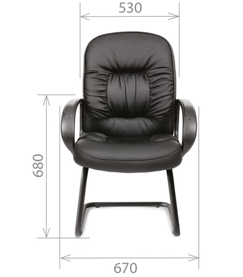 Офисное кресло CHAIRMAN 416V экокожа черная в Орле - изображение 1