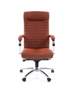 Кресло CHAIRMAN 480 Экокожа Terra 111 (коричневая) в Орле - предосмотр 1