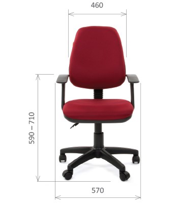 Компьютерное кресло CHAIRMAN 661 Ткань стандарт 15-11 красная в Орле - изображение 1