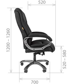 Офисное кресло CHAIRMAN 410 Акриловая ткань SX Серый в Орле - предосмотр 2