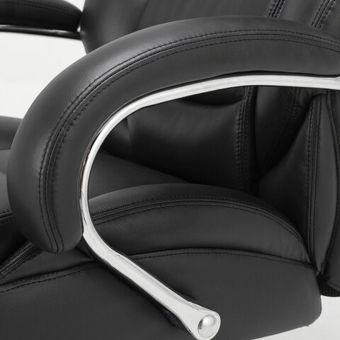 Кресло компьютерное Brabix Premium Pride HD-100 (натуральная кожа, черное) 531940 в Орле - изображение 6