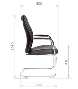 Офисное кресло CHAIRMAN Vista V Экокожа премиум черная в Орле - предосмотр 2