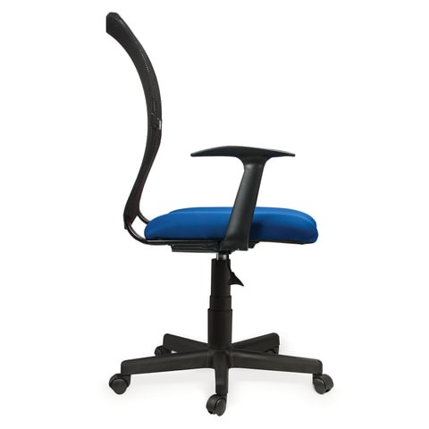 Офисное кресло Brabix Spring MG-307 (с подлокотниками, комбинированное синее/черное TW) в Орле - изображение 1