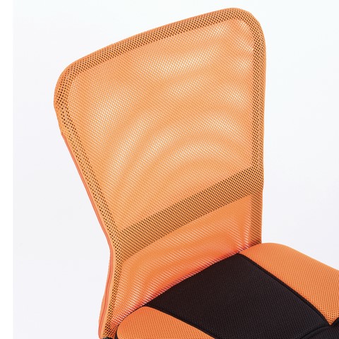 Кресло офисное Brabix Smart MG-313 (без подлокотников, комбинированное, черное/оранжевое) 531844 в Орле - изображение 5