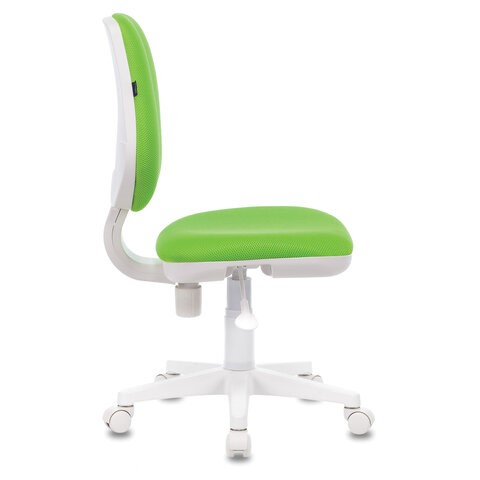 Офисное кресло Brabix Fancy MG-201W (без подлокотников, пластик белый, салатовое) 532414 в Орле - изображение 2