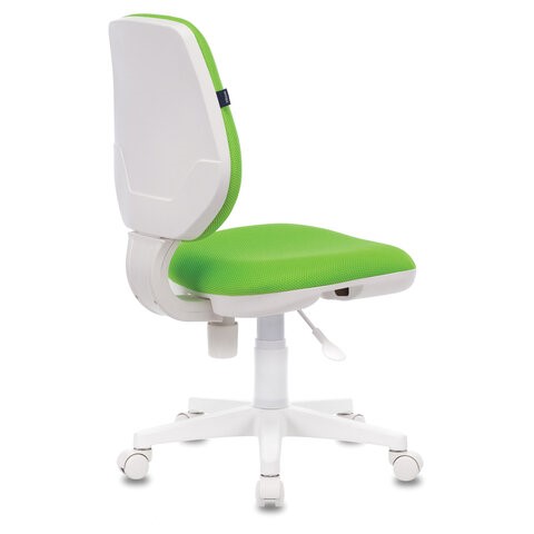 Офисное кресло Brabix Fancy MG-201W (без подлокотников, пластик белый, салатовое) 532414 в Орле - изображение 3