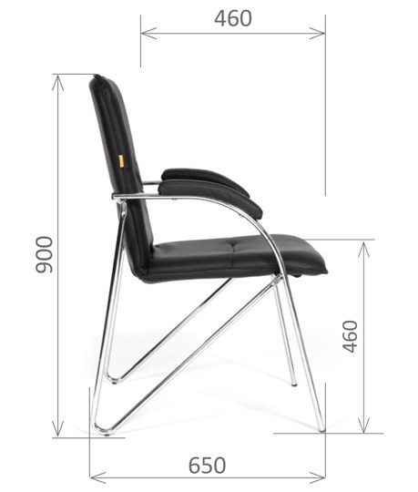 Кресло CHAIRMAN 850 Экокожа Terra 118 черная в Орле - изображение 2