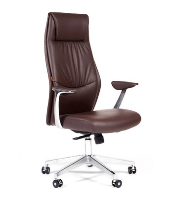 Кресло офисное CHAIRMAN Vista Экокожа премиум коричневая (vista) в Орле - изображение