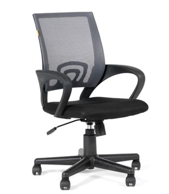 Кресло офисное CHAIRMAN 696 black Сетчатый акрил DW63 темно-серый в Орле - изображение