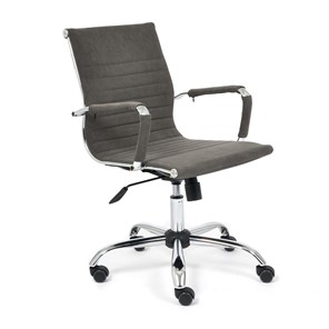 Кресло компьютерное URBAN-LOW флок, серый, арт.14445 в Орле