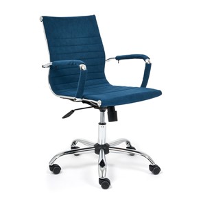 Кресло компьютерное URBAN-LOW флок, синий, арт.14448 в Орле