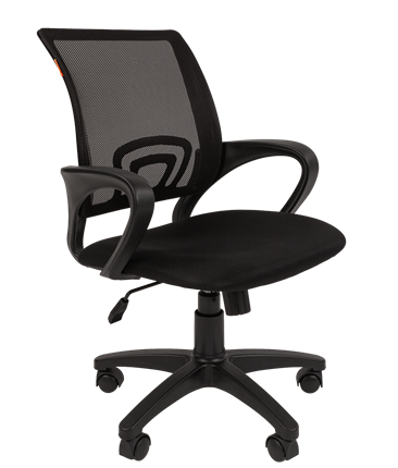 Кресло компьютерное CHAIRMAN 696 black Сетчатый акрил DW62 черный в Орле - изображение