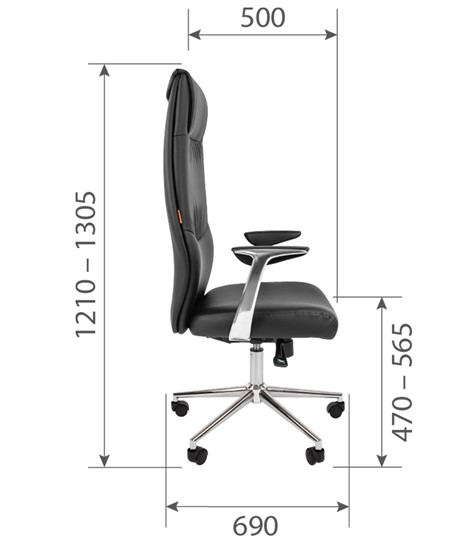 Кресло офисное CHAIRMAN Vista Экокожа премиум коричневая (vista) в Орле - изображение 6
