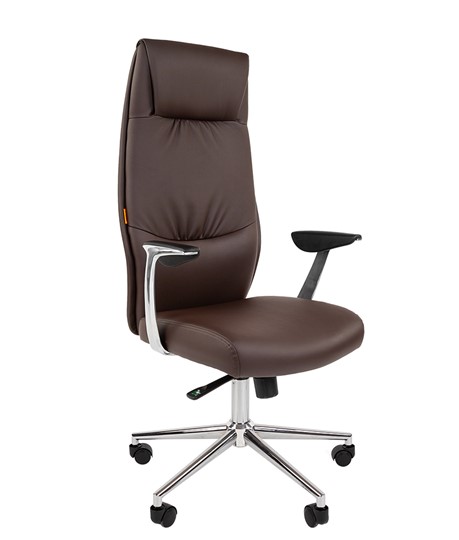 Кресло офисное CHAIRMAN Vista Экокожа премиум коричневая (vista) в Орле - изображение 2