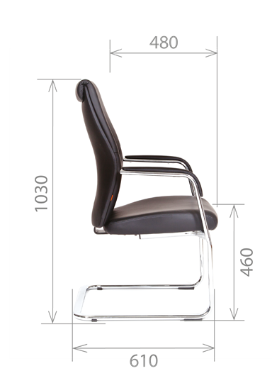 Кресло CHAIRMAN Vista V Экокожа премиум коричневая (vista) в Орле - изображение 2