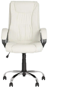 Офисное кресло ELLY (CHR68) экокожа ECO-50, белая в Орле
