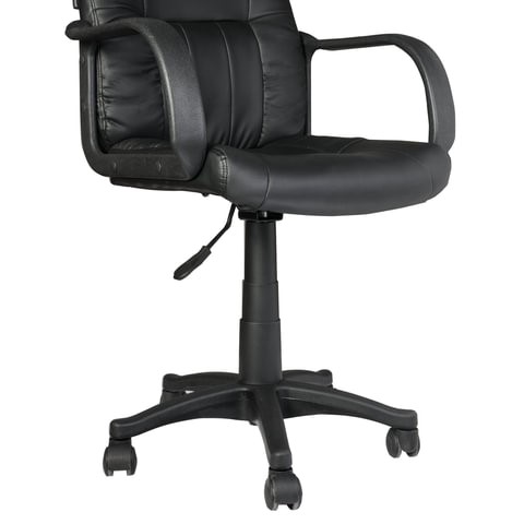 Компьютерное кресло BRABIX "Hit MG-300", с подлокотниками, экокожа, черное, 530864 в Орле - изображение 4