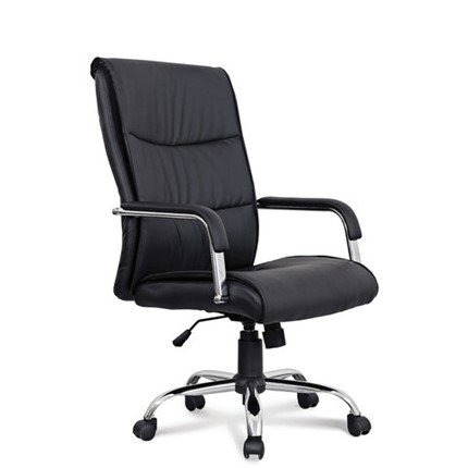 Кресло офисное BRABIX "Space EX-508", экокожа, хром, черное, 530860 в Орле - изображение
