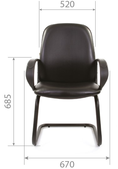 Офисное кресло CHAIRMAN 279V экокожа черная в Орле - изображение 4