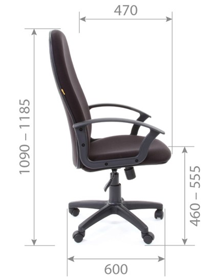 Офисное кресло CHAIRMAN 289, ткань, цвет черный в Орле - изображение 3