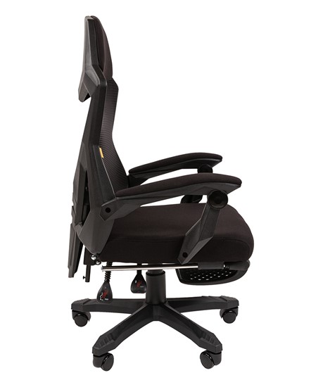 Компьютерное кресло CHAIRMAN 571 с подставкой для ног , Сетчатый акрил черный / Полиэстер черный в Орле - изображение 2