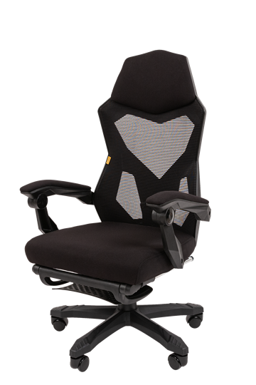 Компьютерное кресло CHAIRMAN 571 с подставкой для ног , Сетчатый акрил черный / Полиэстер черный в Орле - изображение 5