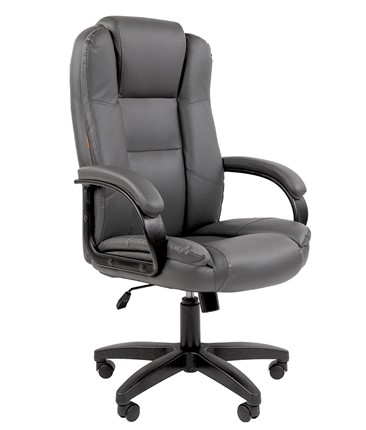 Офисное кресло CHAIRMAN 600 LT экокожа серая в Орле - изображение