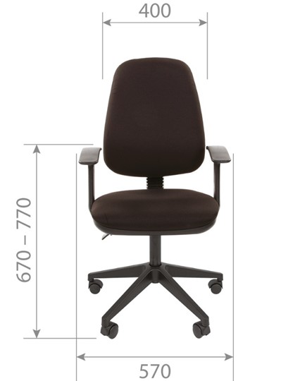 Кресло компьютерное CHAIRMAN 661 Ткань стандарт 15-13 серая в Орле - изображение 3