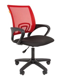 Кресло компьютерное CHAIRMAN 696 black LT, красное в Орле