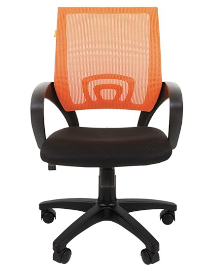 Кресло CHAIRMAN 696 black Сетчатый акрил DW66 оранжевый в Орле - изображение 4