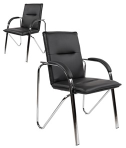 Офисное кресло CHAIRMAN 851 экокожа черная (2 шт. в комплекте) в Орле - предосмотр