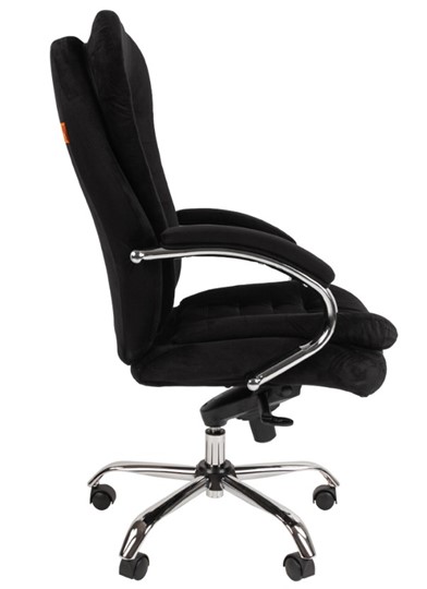 Кресло компьютерное CHAIRMAN HOME 795, велюр черный в Орле - изображение 4